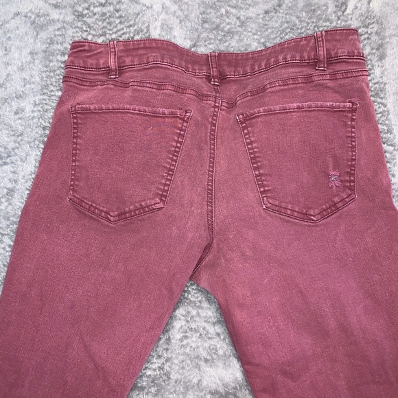 Refuge Sz 10 Burgundy Jeans - Picture 4 of 6